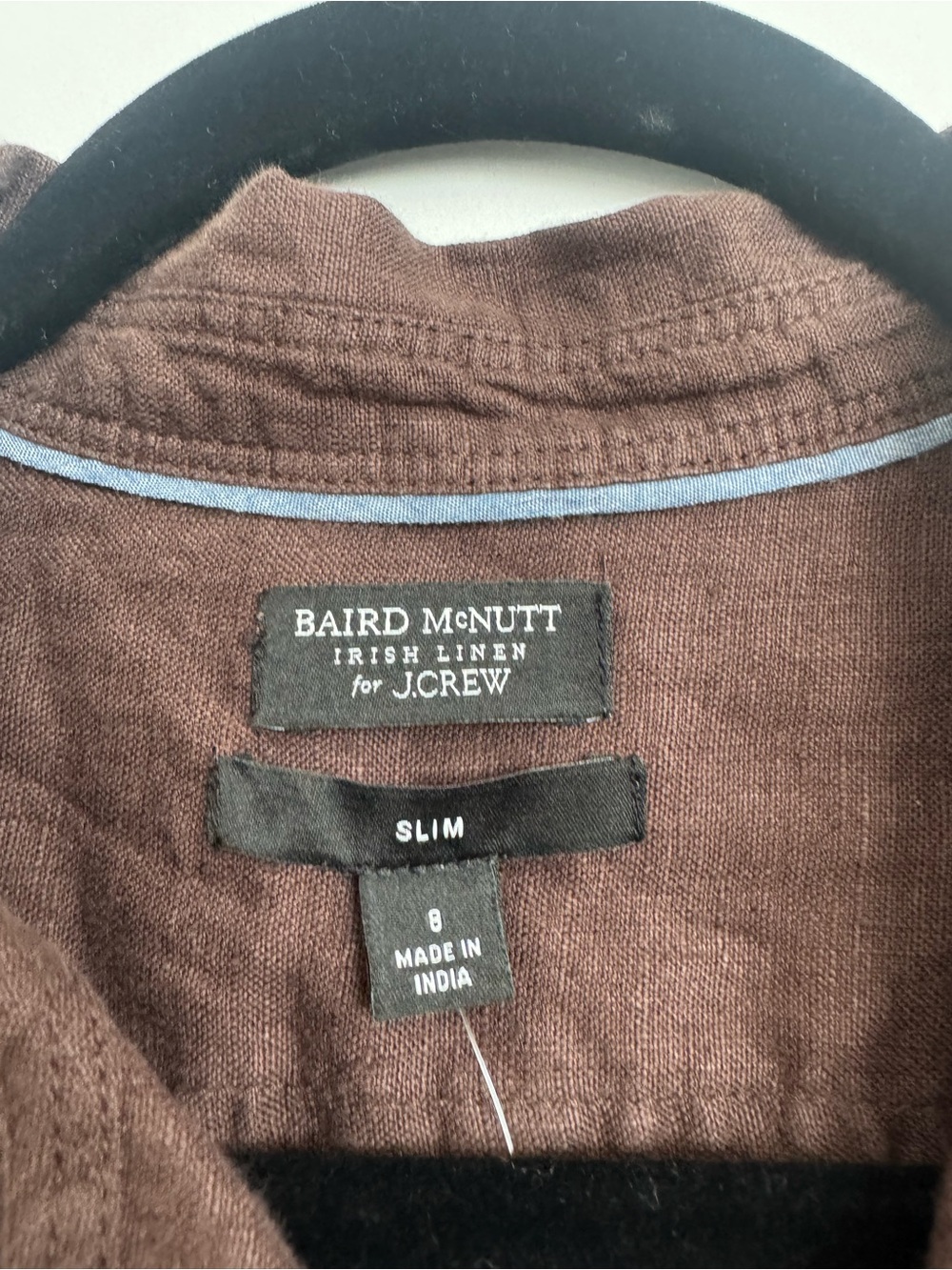 J.Crew Baird McNutt Irish Linen Button Down Shirt Womens in Brown - Picture 2 of 4